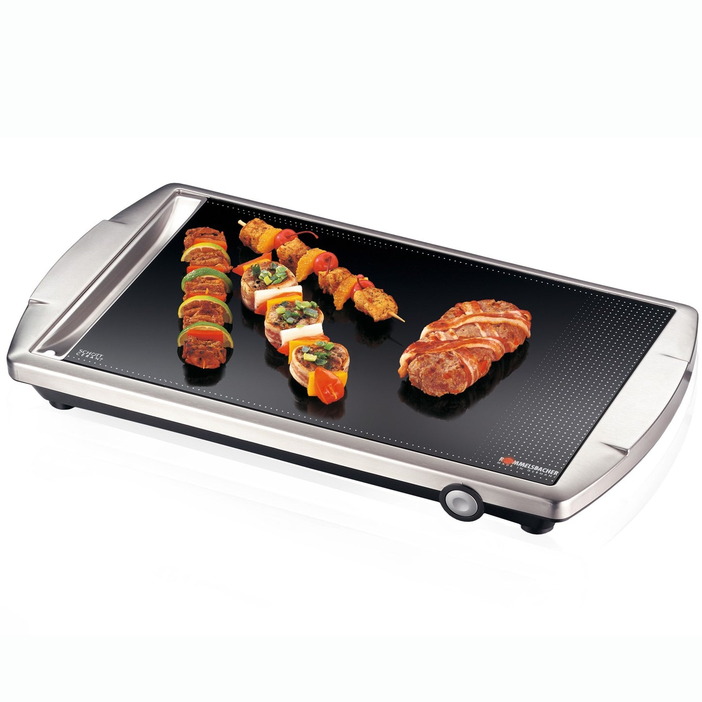 Glass Ceramic Grill, 2000W, Stainless Steel, 36x27 cm