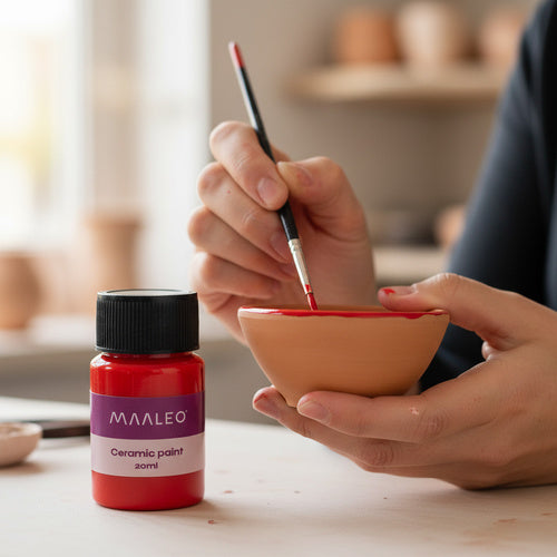 Glass & Ceramic Paint Set, 12 Colors, Oven-Safe