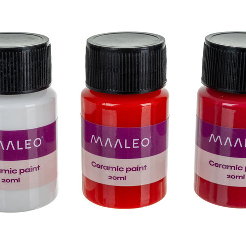 Glass & Ceramic Paint Set, 12 Colors, Oven-Safe