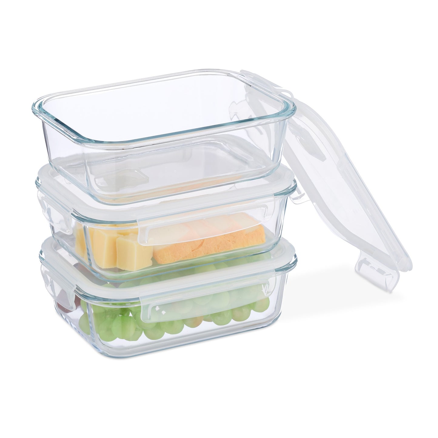 Glass Food Storage Containers with Airtight Lids
