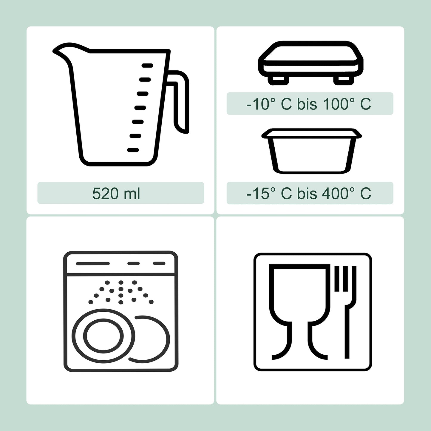 Glass Food Storage Containers with Airtight Lids