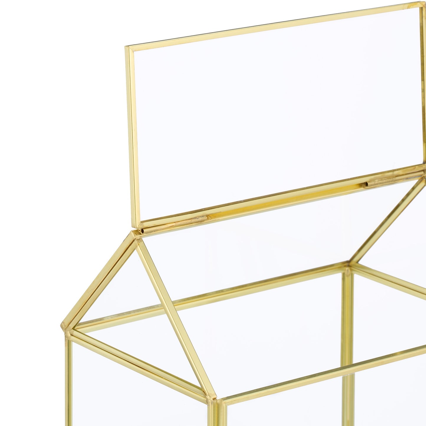 Glass House-Shaped Terrarium for Indoor Plants