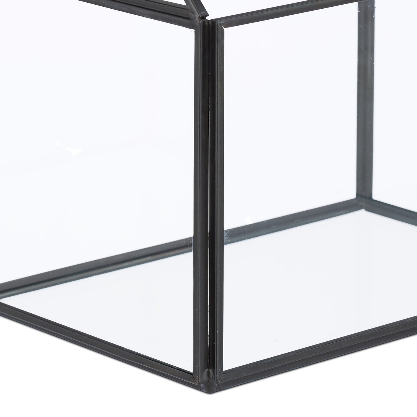 Glass House-Shaped Terrarium for Indoor Plants