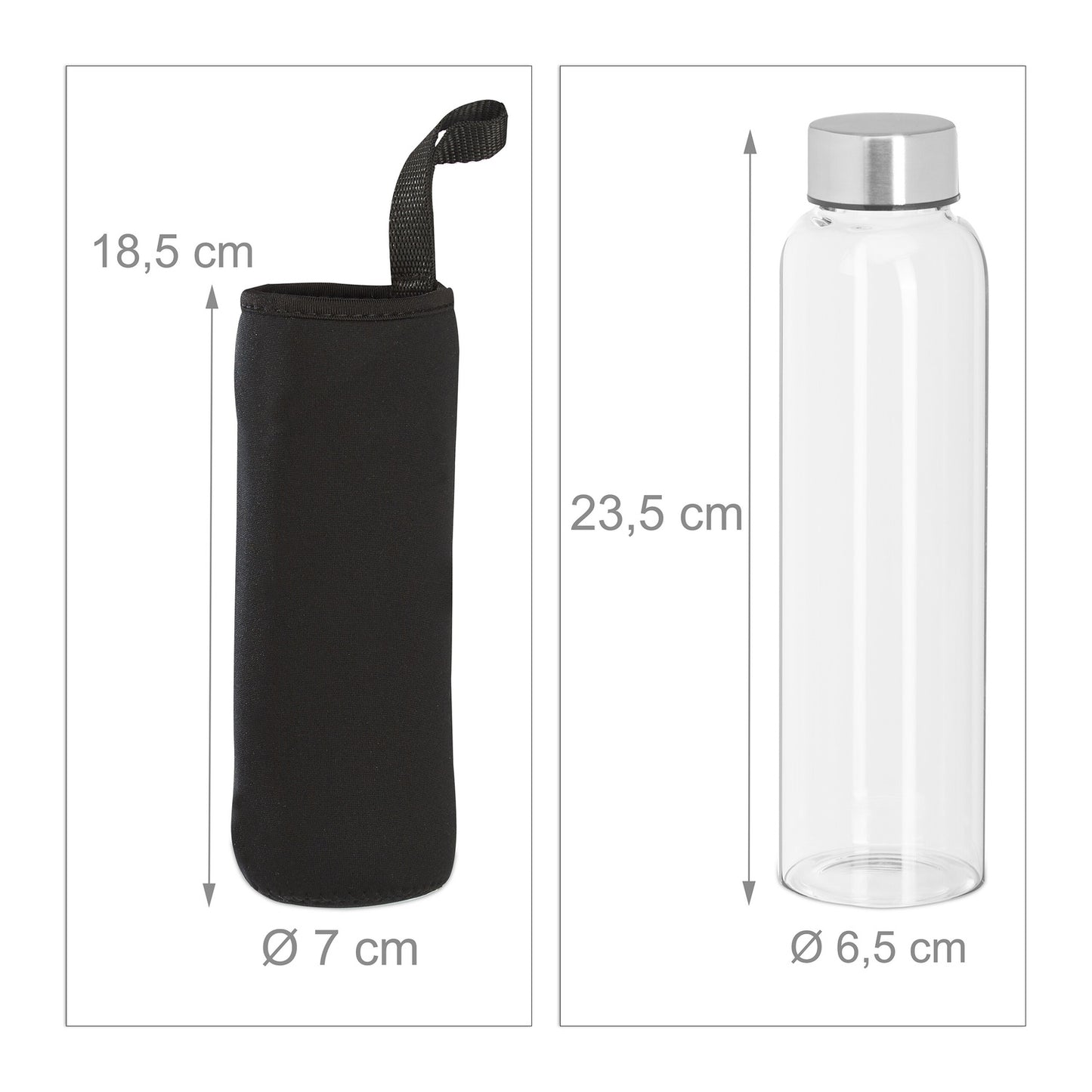 Glass beverage bottle - 10 pcs