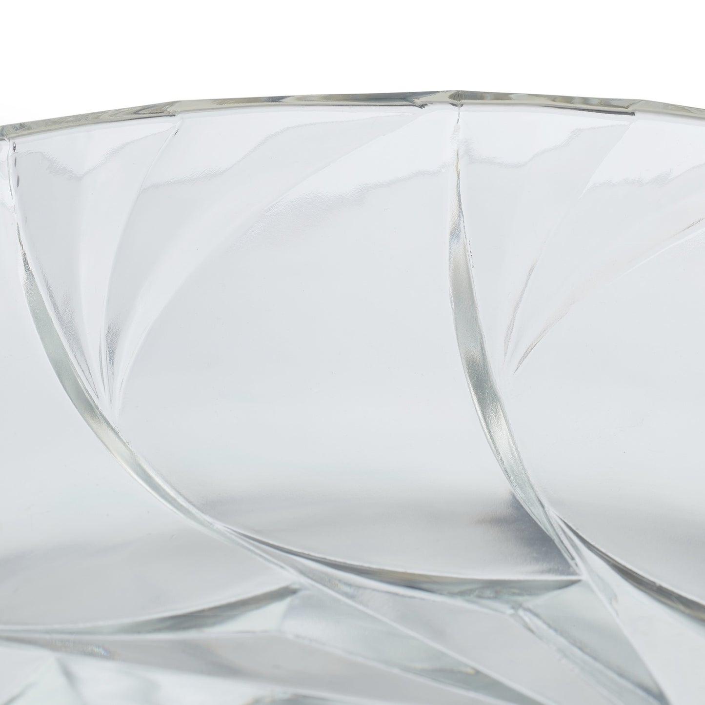 Glass bowl with gold base