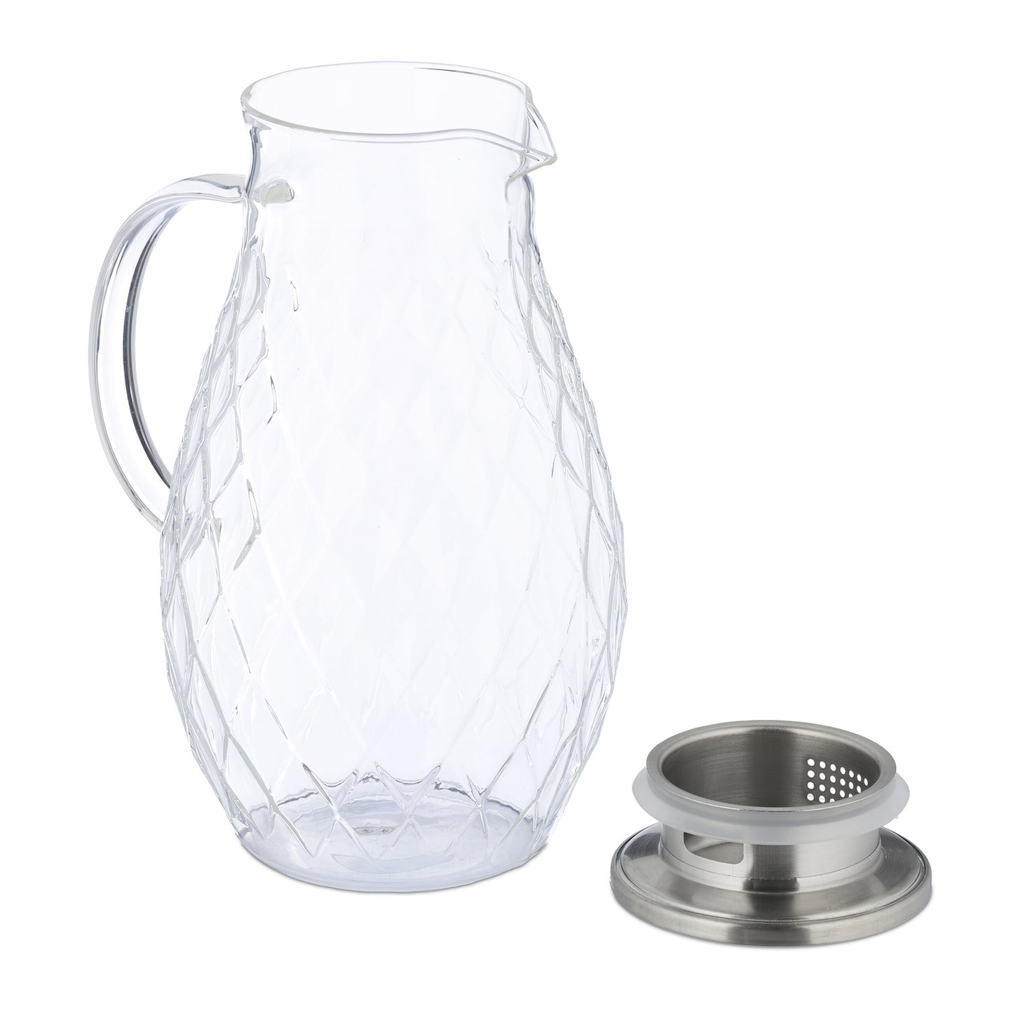 Glass carafe with lid 2 l