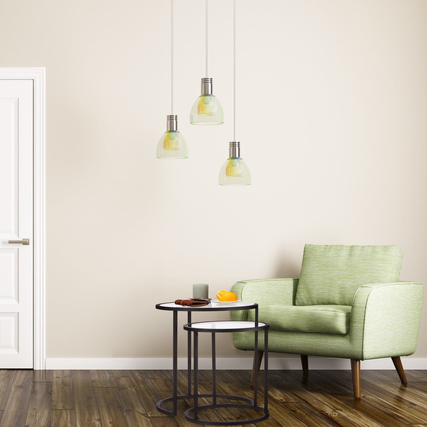 Glass coffee table set of 2