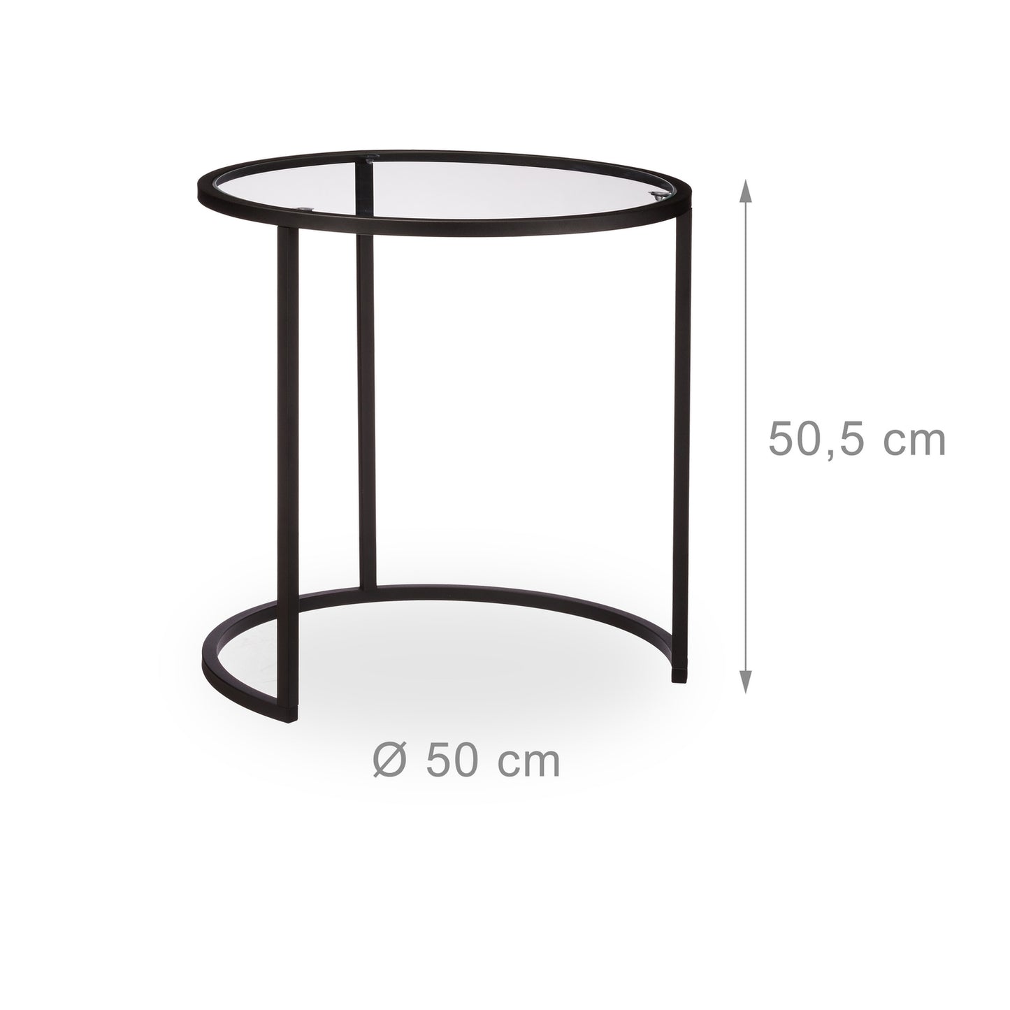 Glass coffee table set of 2