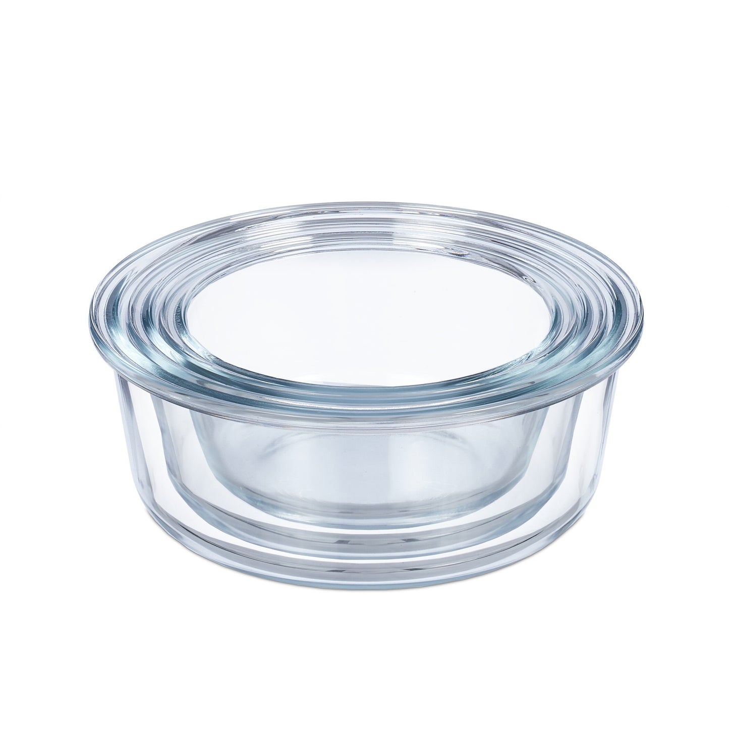 Glass container with lid in 3 sizes