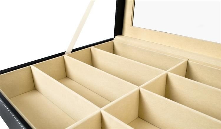 Glasses organizer with 8 compartments