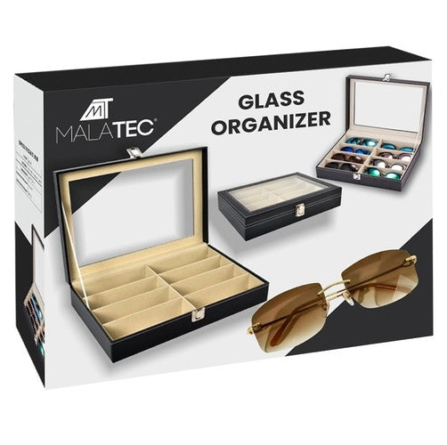 Glasses organizer with 8 compartments
