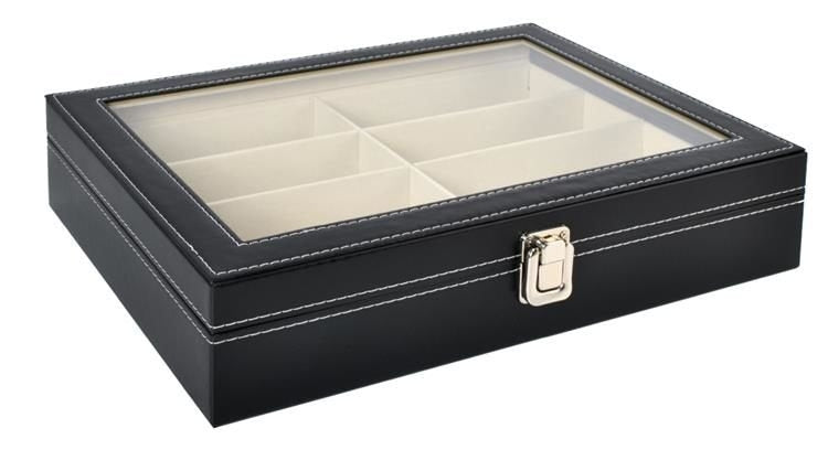 Glasses organizer with 8 compartments