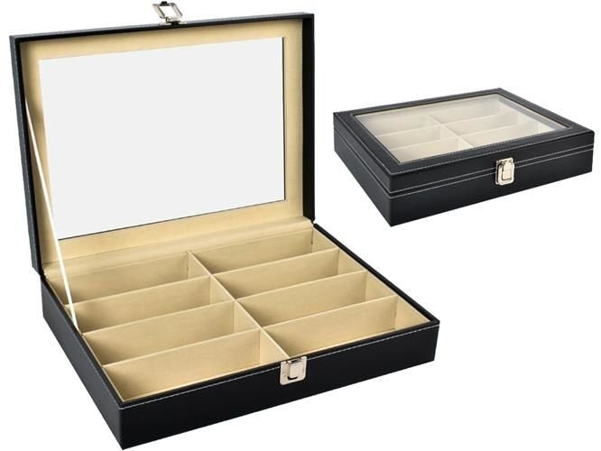 Glasses organizer with 8 compartments