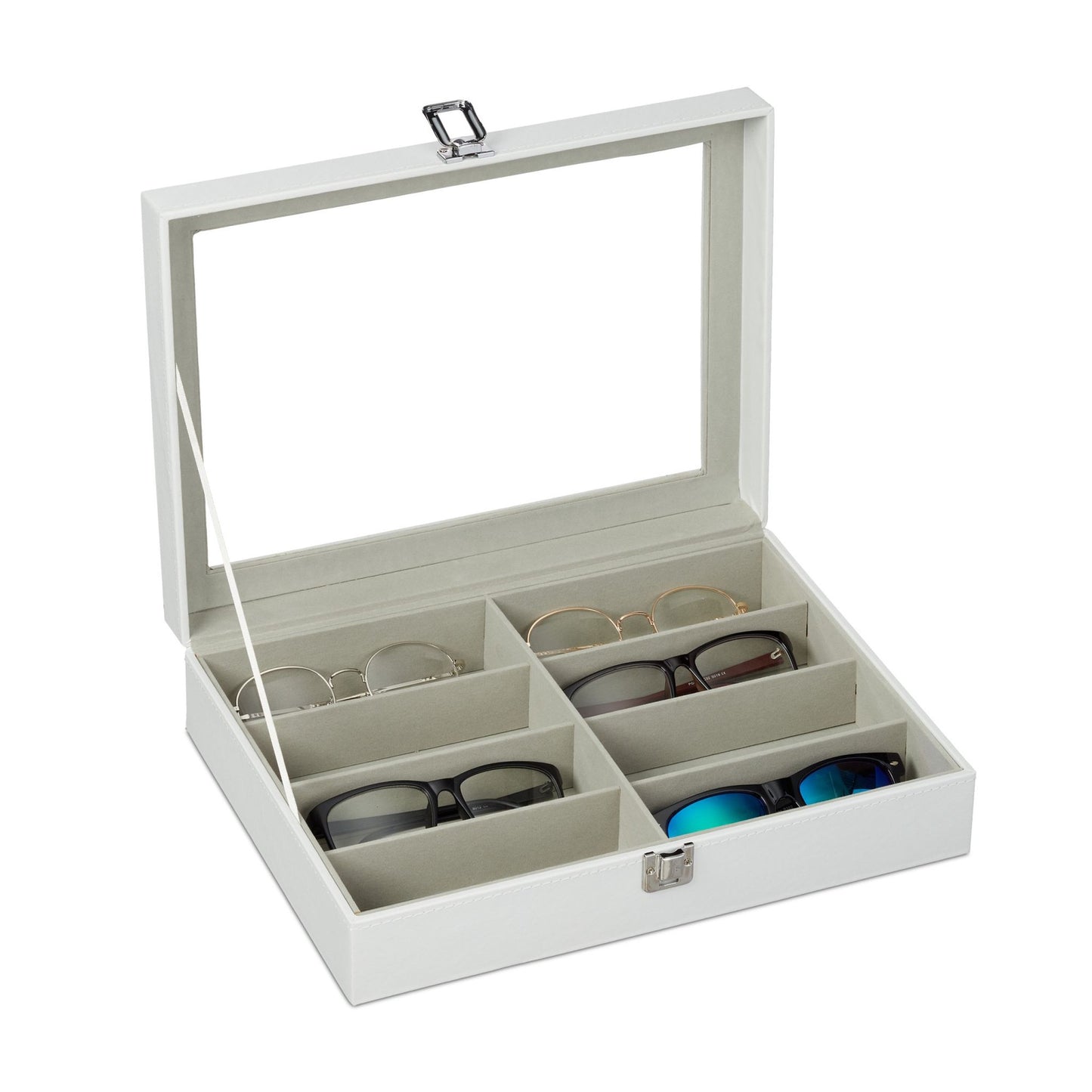 Glasses storage for 8 pairs