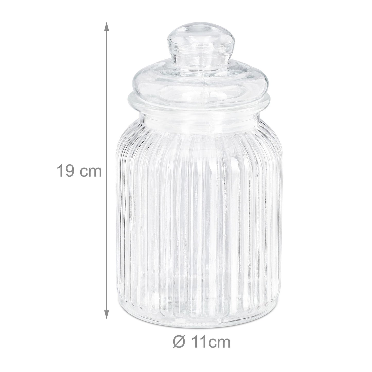 Glass jars 6-pack 1,000 ml