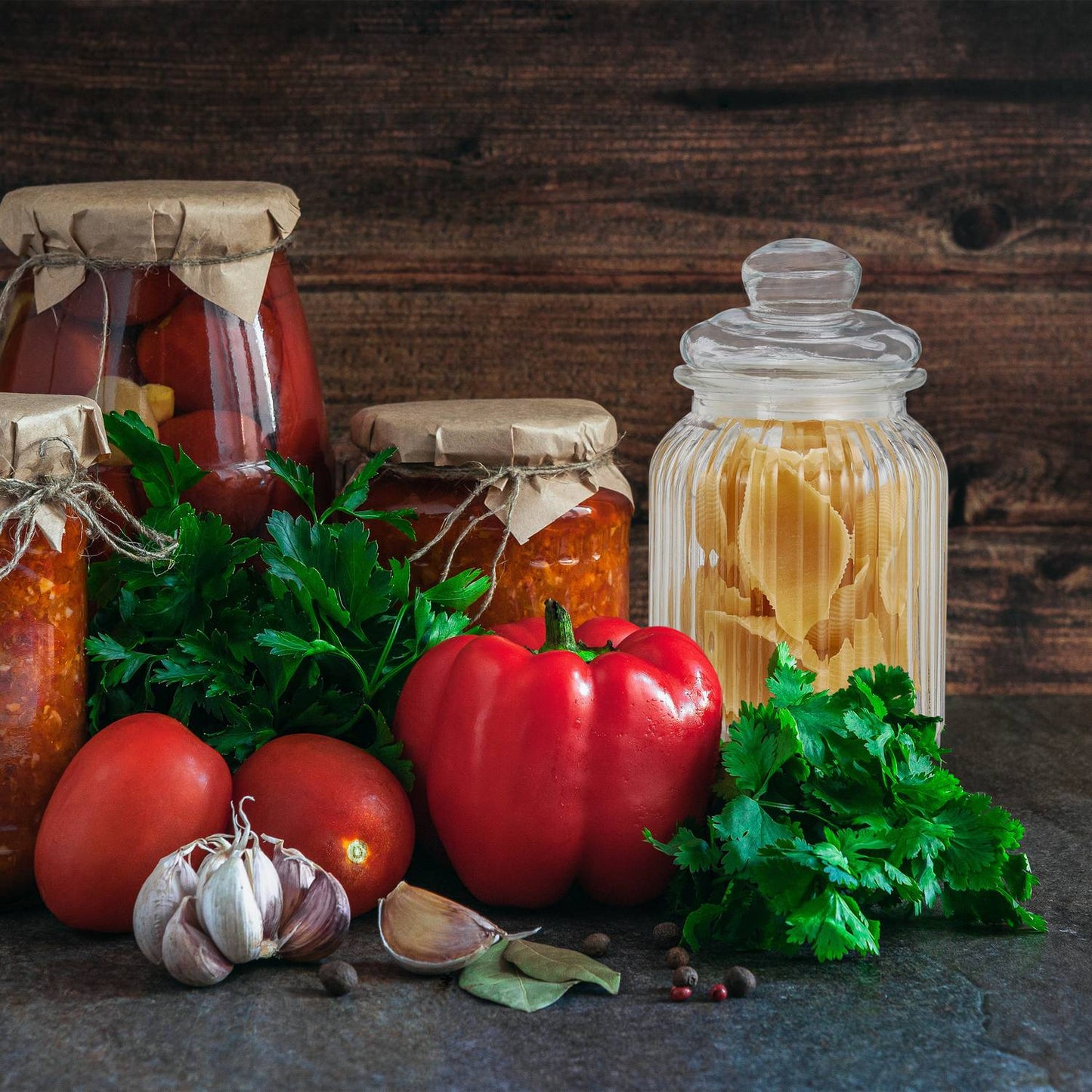 Glass jars 6-pack 1,000 ml