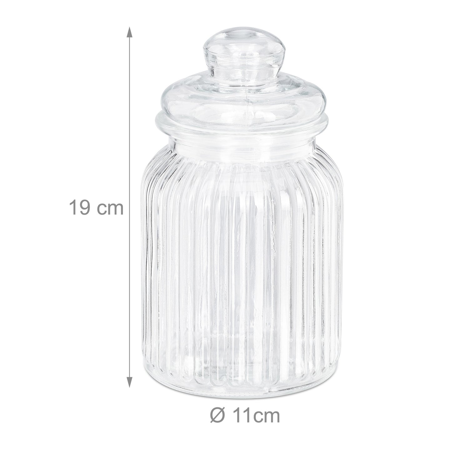 Glass jars 6-pack 1,000 ml