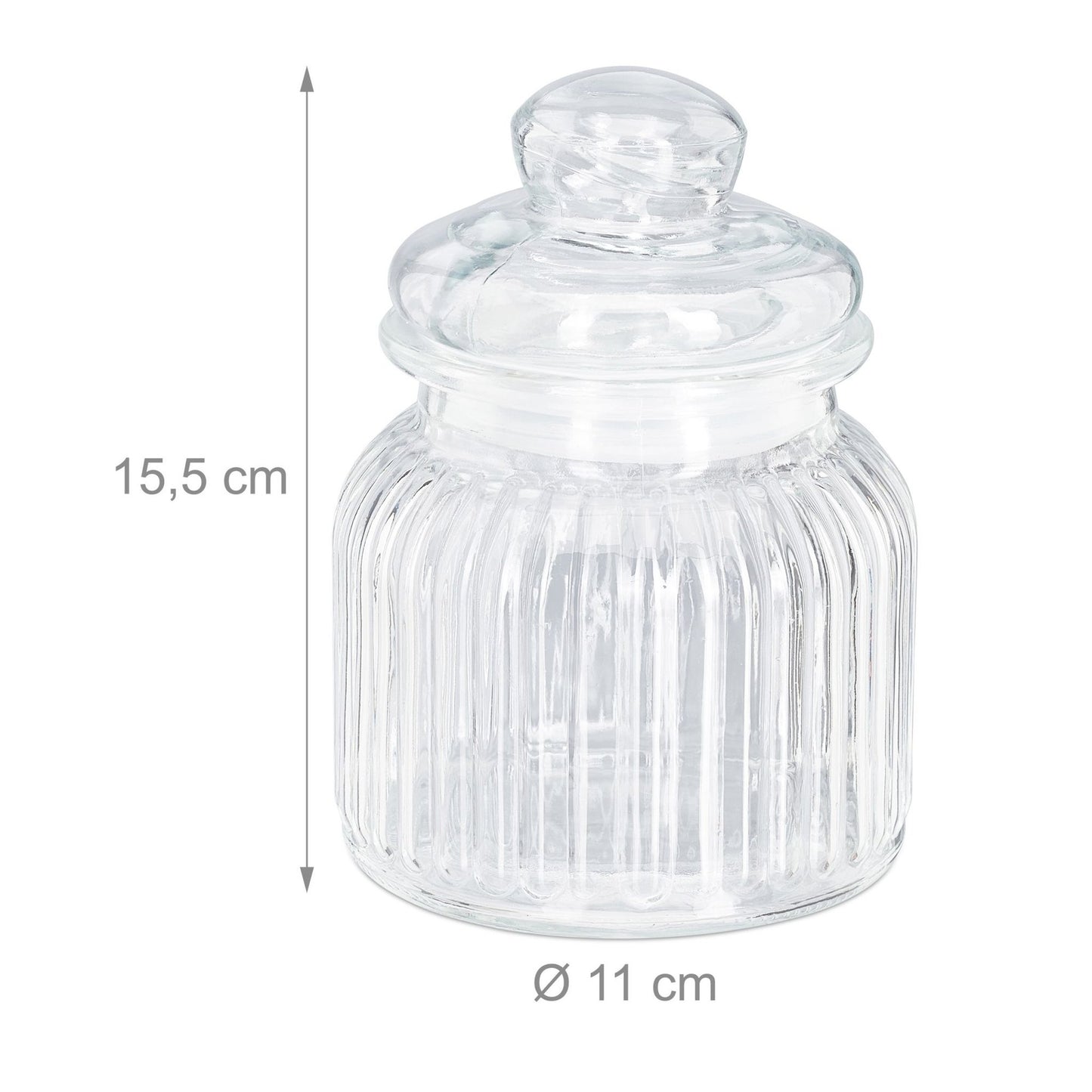 Glass jars 6-pack 700 ml