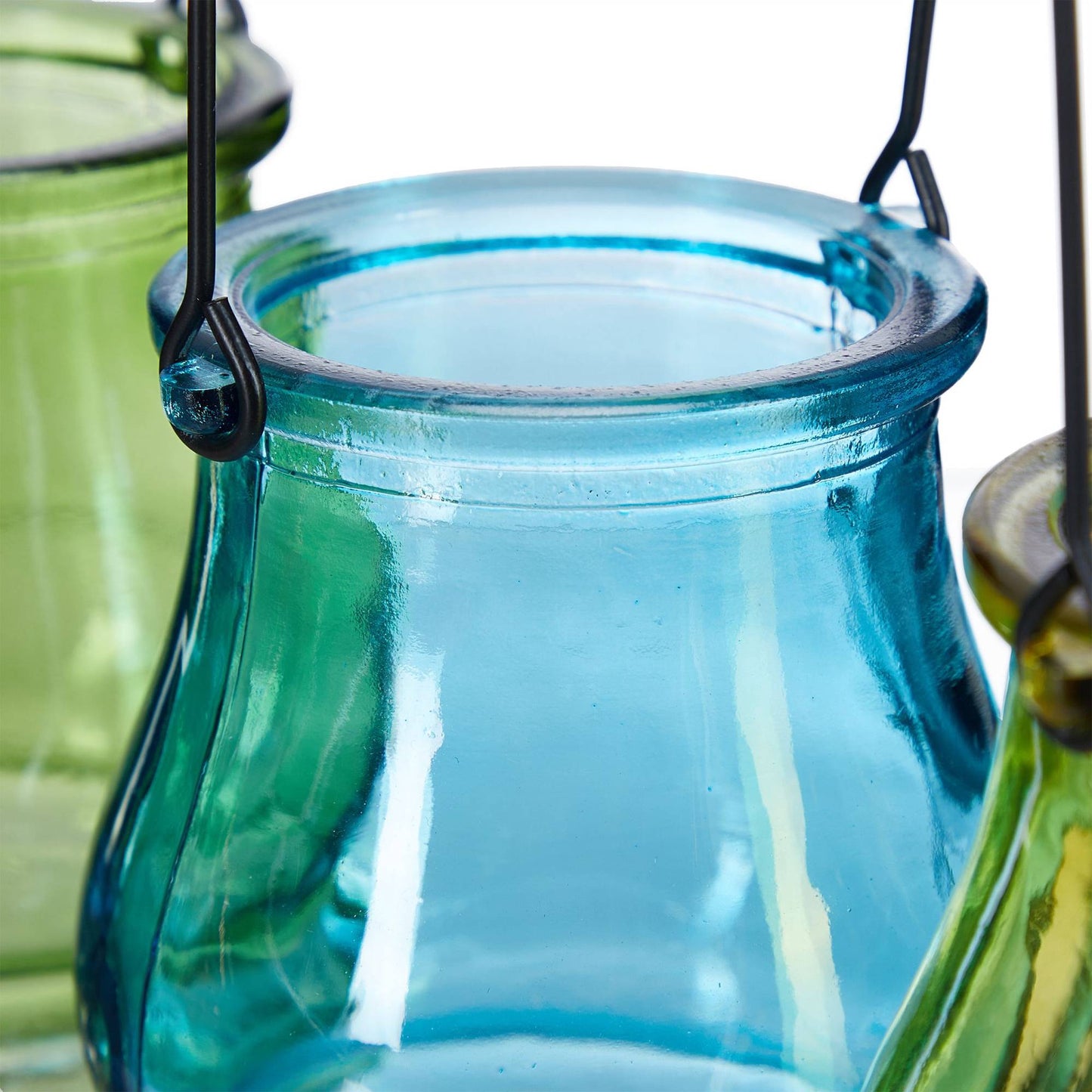 Glass lantern colorful set of 12