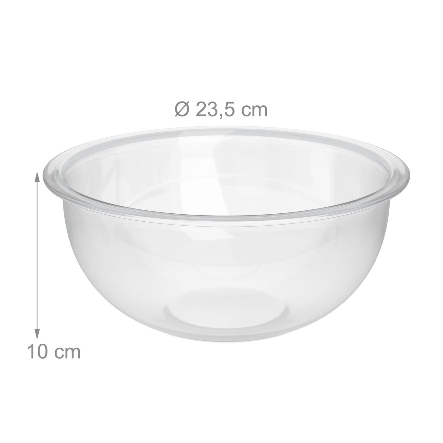 Glass salad bowls 2-pack