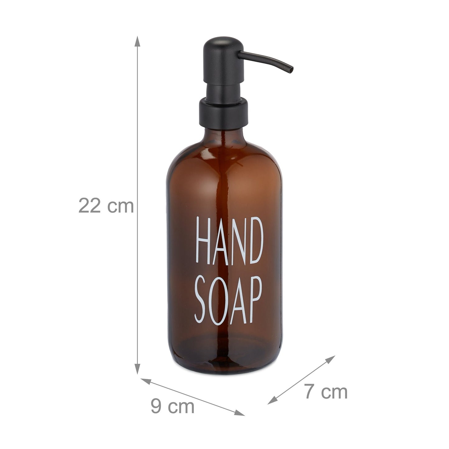 Glass soap container set of 2