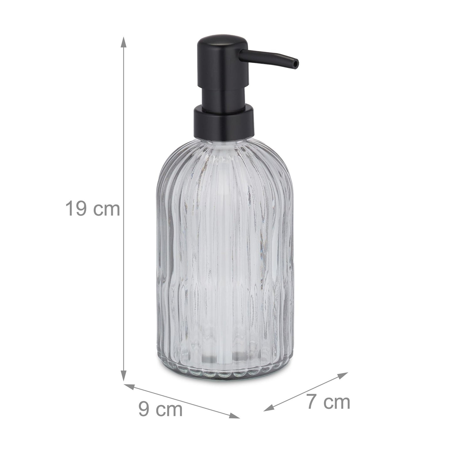 Glass soap container set of 3