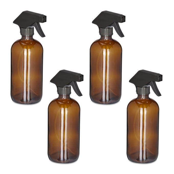 Glass spray bottle 500 ml set of 4