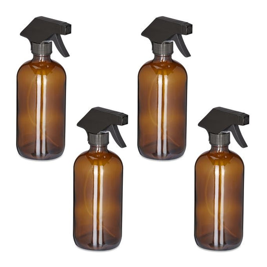 Glass spray bottle 500 ml set of 4