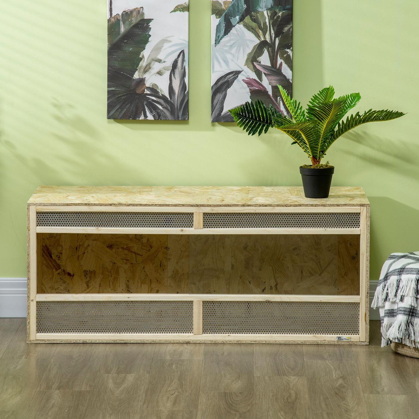 Glass terrarium, 120x50x50 cm, Ventilated, Sliding door