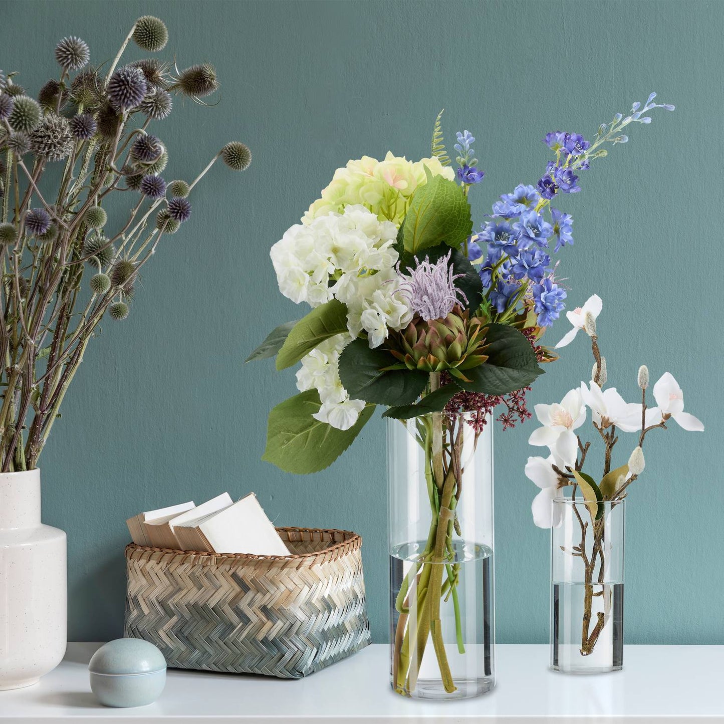 Glass vases in 4 sizes