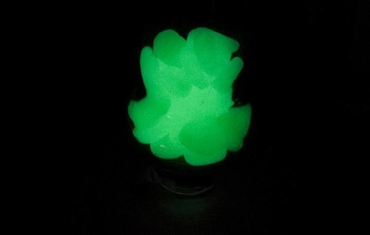 Glowing stones - 100pcs green set