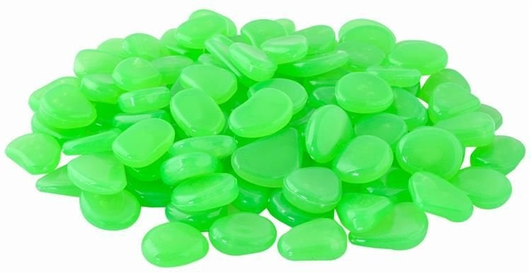 Glowing stones - 100pcs green set
