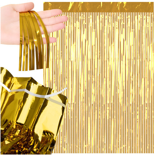 Gold Foil Self-Adhesive Curtain, 100x200cm