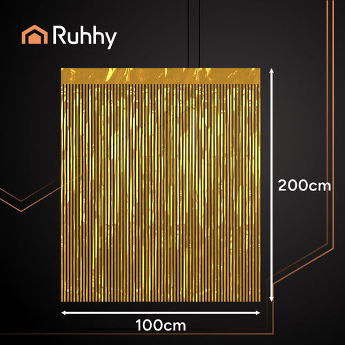 Gold Foil Self-Adhesive Curtain, 100x200cm