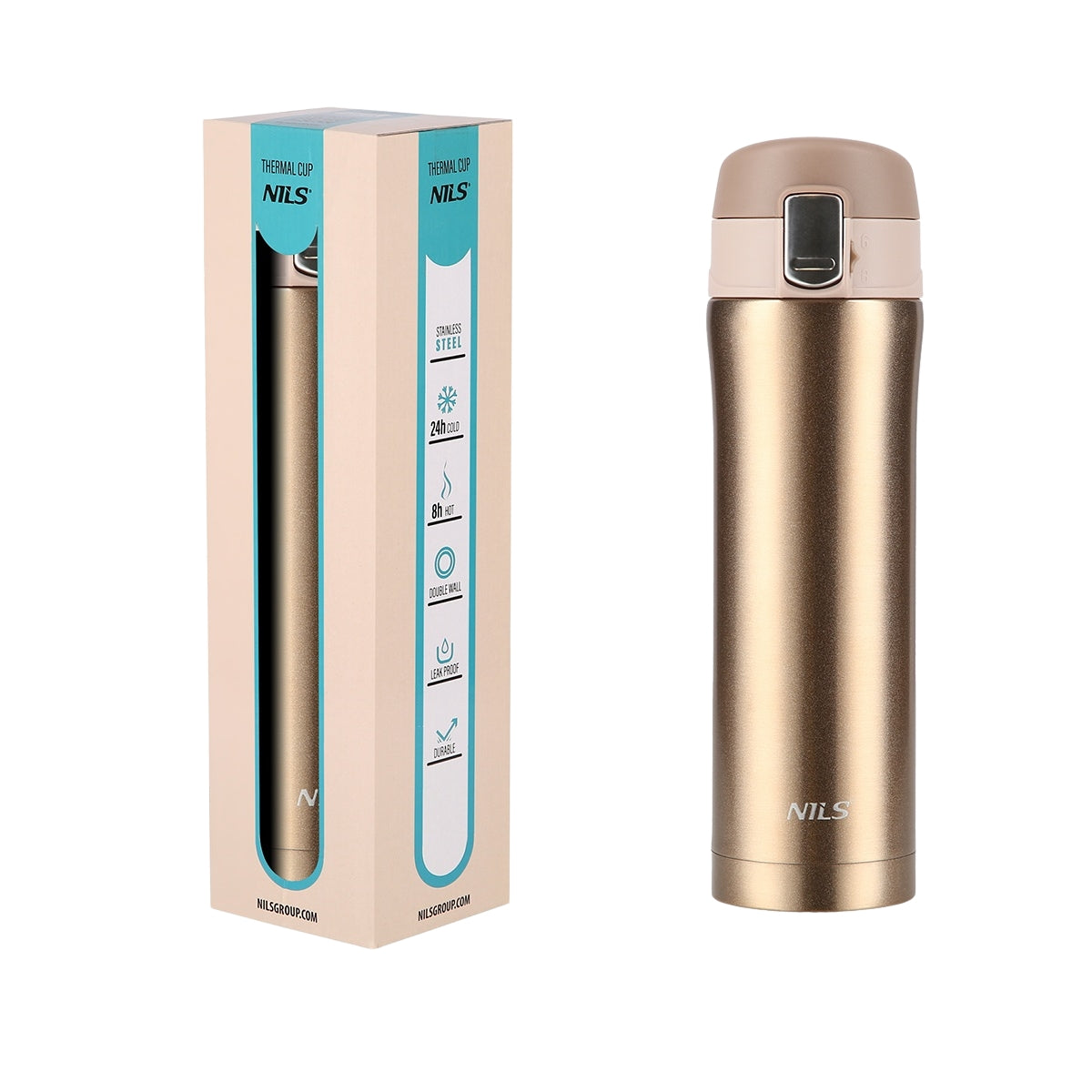 Gold Thermal Cup – Insulated, 10 oz