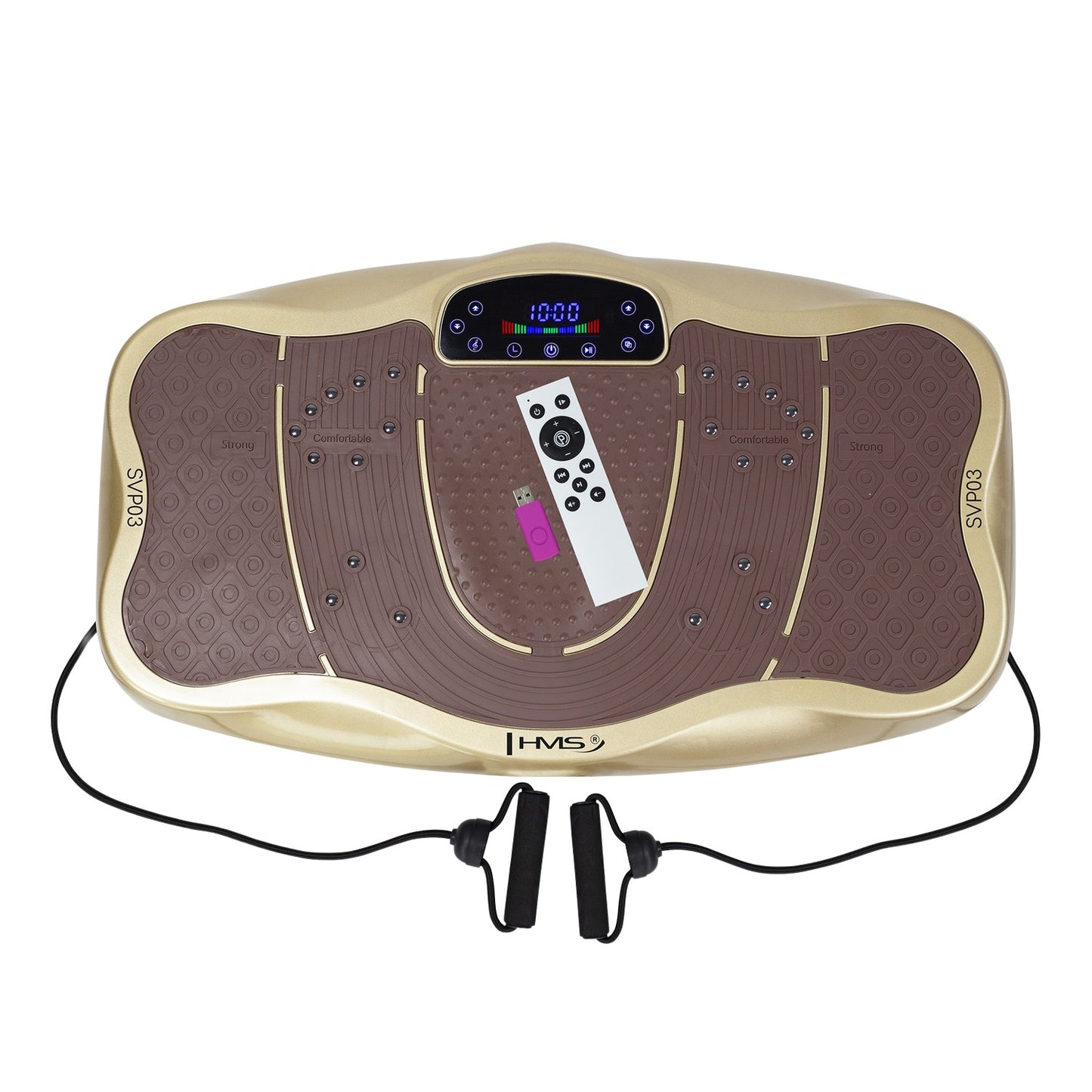 Gold Vibrating Platform, Fitness Exercise Machine