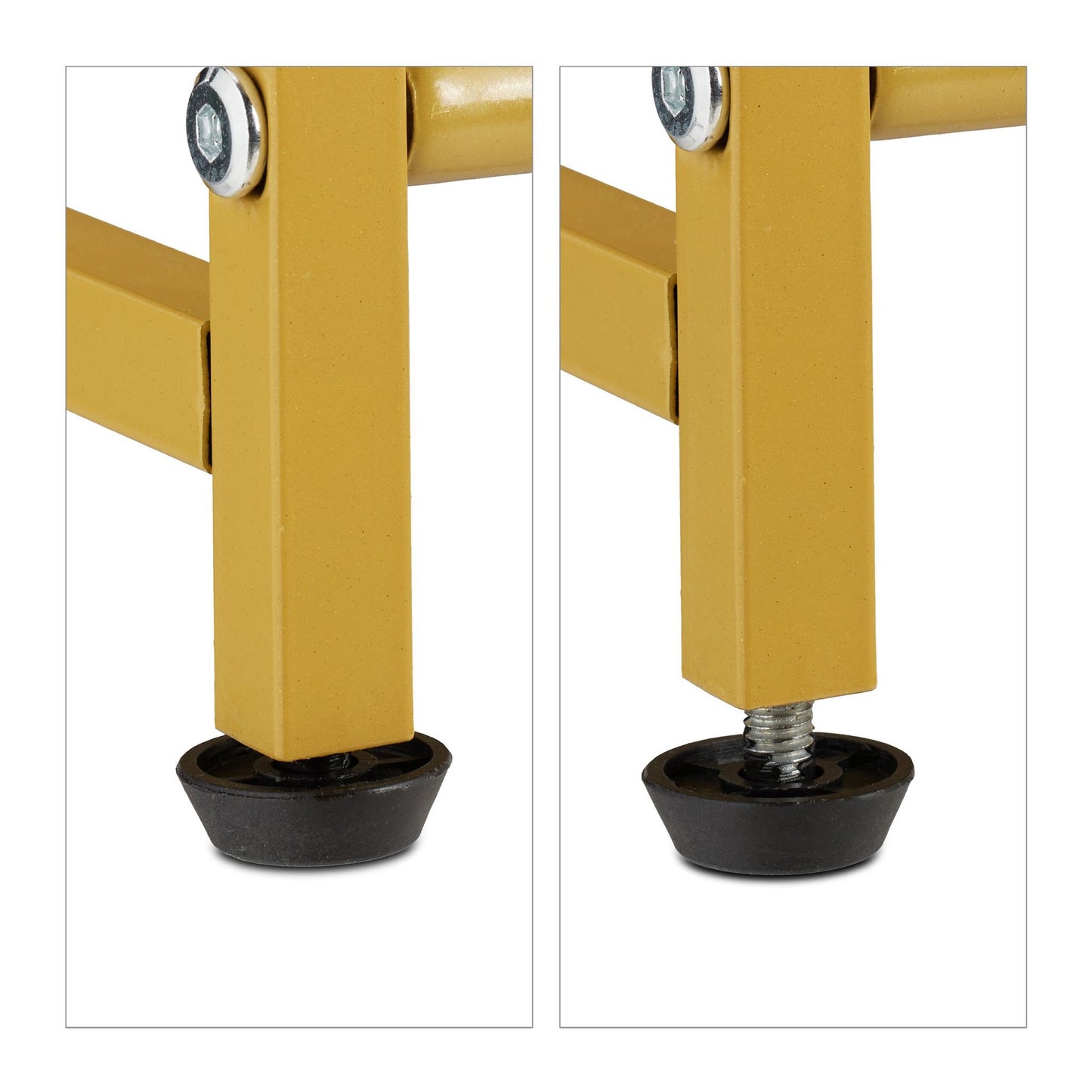 Golden Shoe Shelf Metal