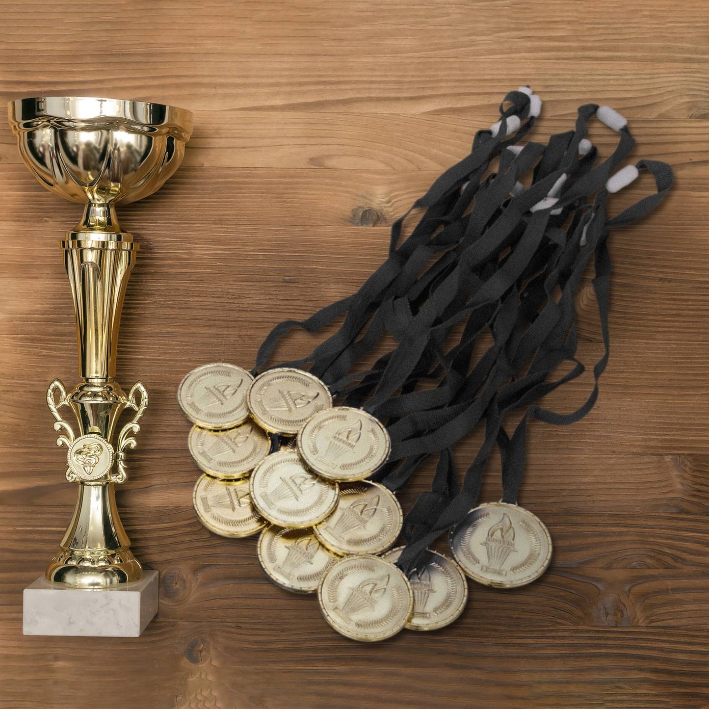 Gold medal for children - set of 12