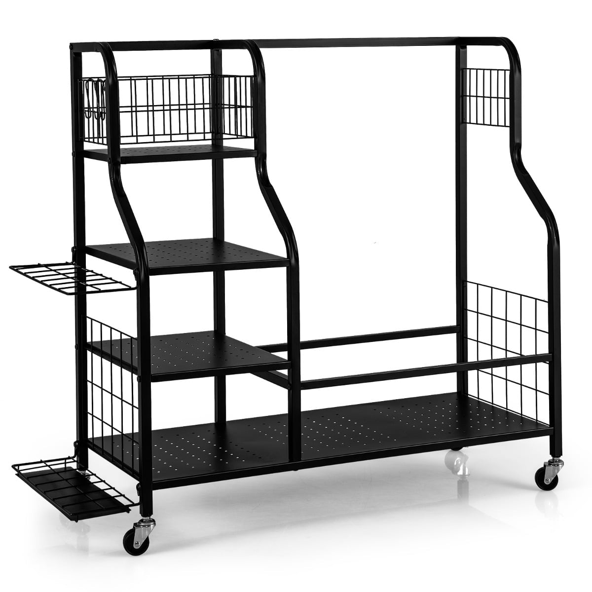 Golf Organizer with Wheels – Holds 2 Bags, Clubs, Gear