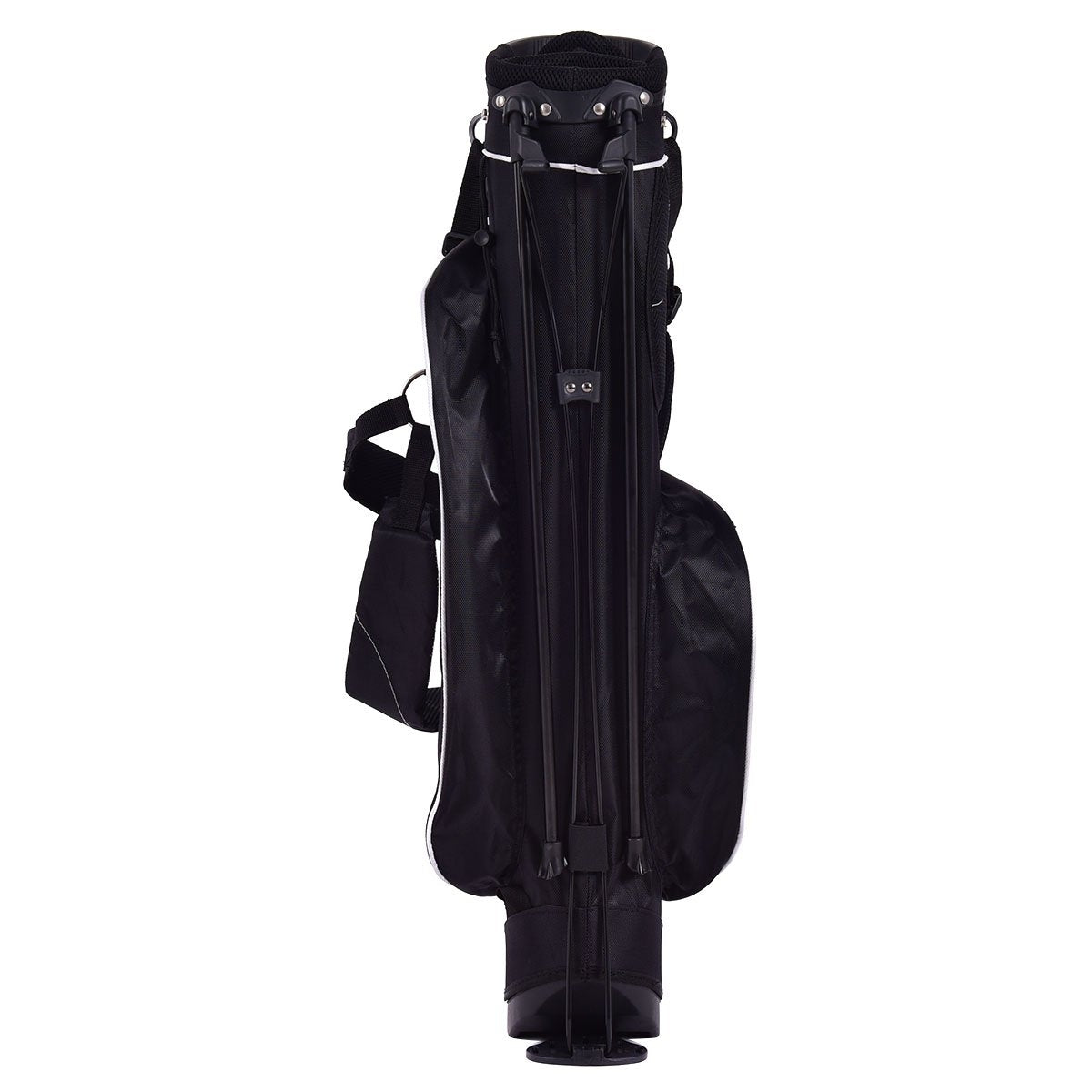 Golf bag 9 inch golf bag pencil bag professional travel bag stand bag with head section and carrying strap-black