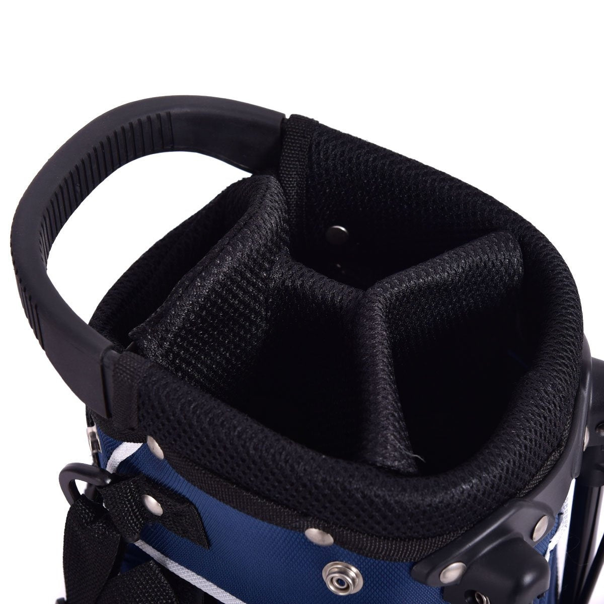 Golf bag 9 inch golf bag pencil bag professional travel bag stand bag with head section and carrying strap-blue