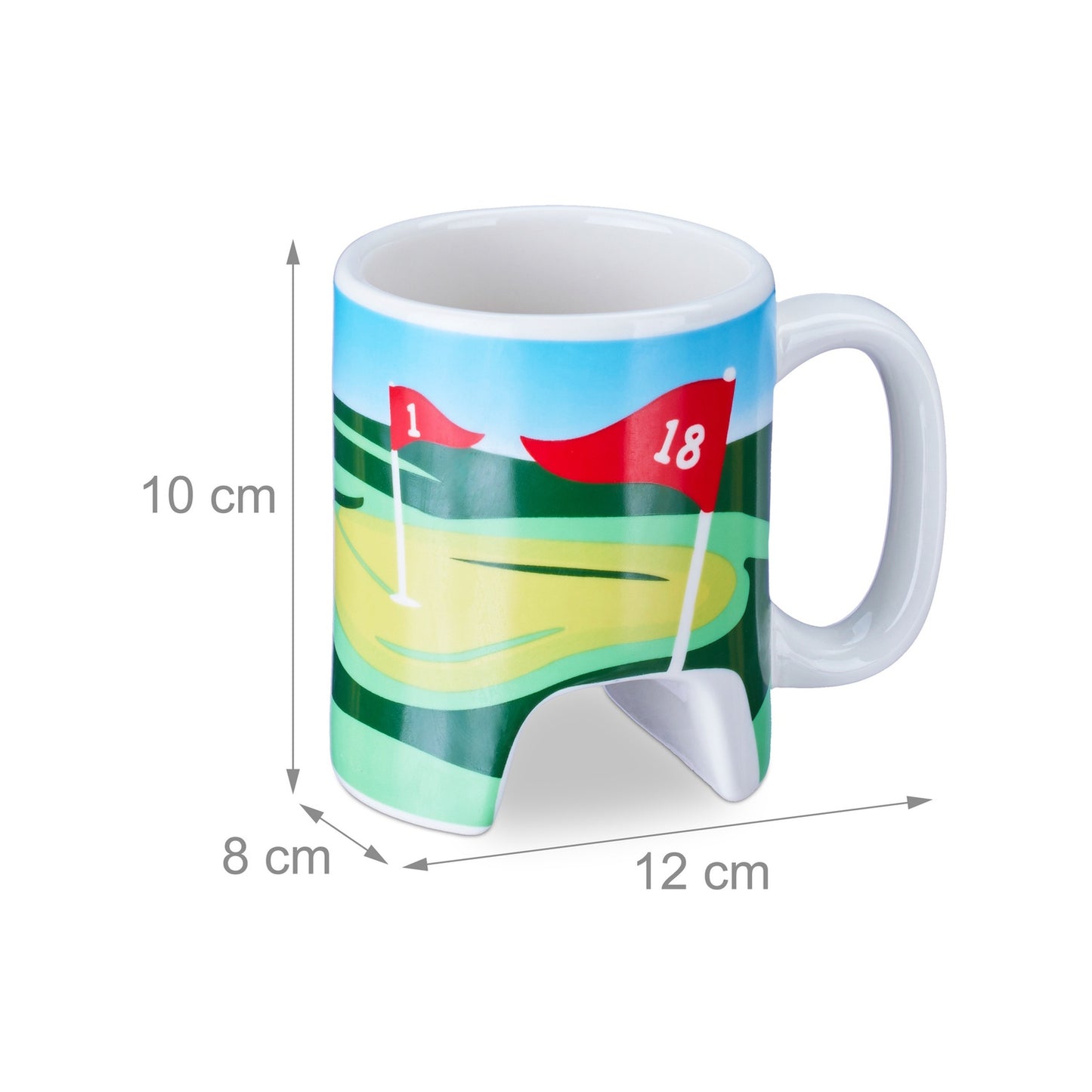 Golf mug with club