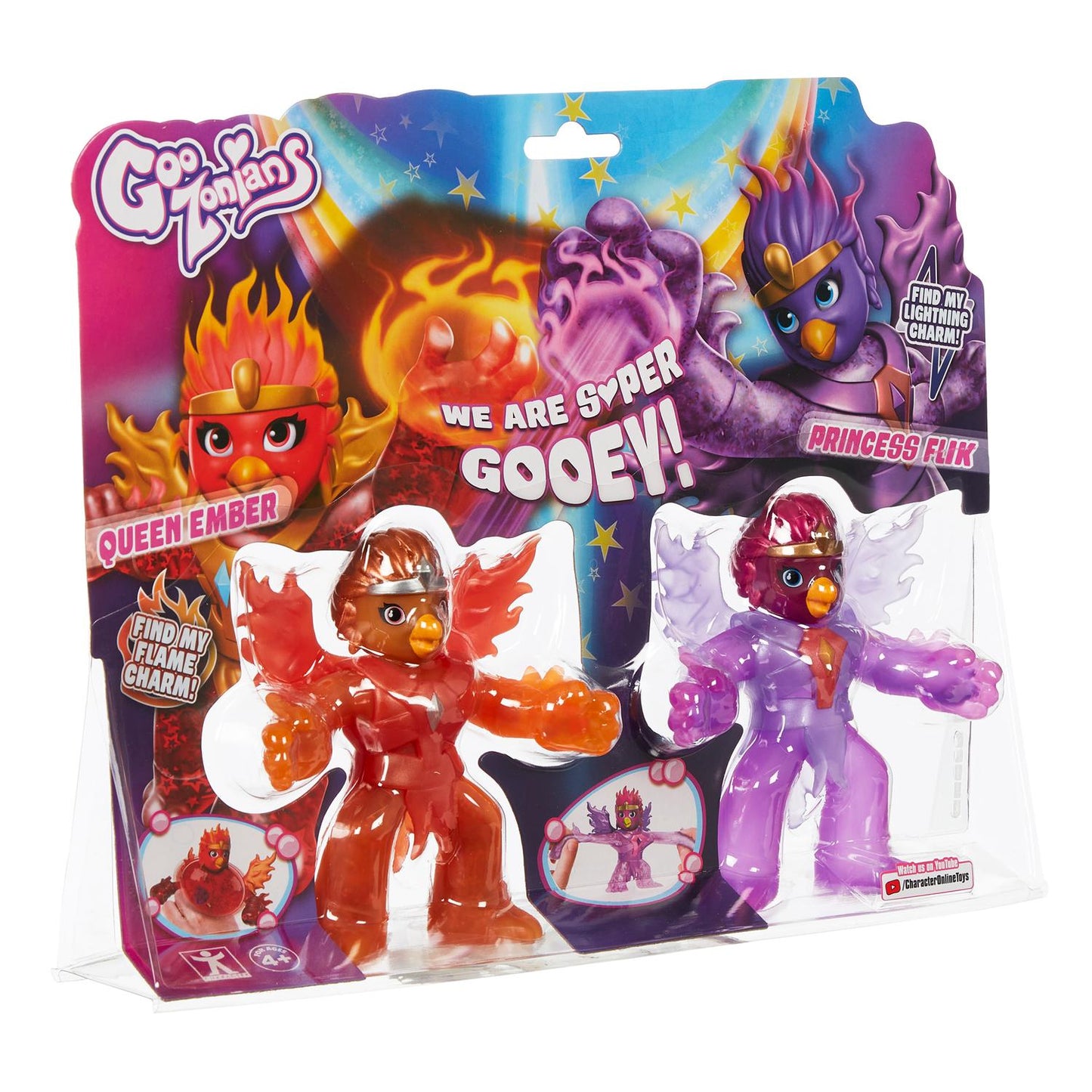 Goozonians Twin Pack, Queen Ember Vs Princsess Flik, W1