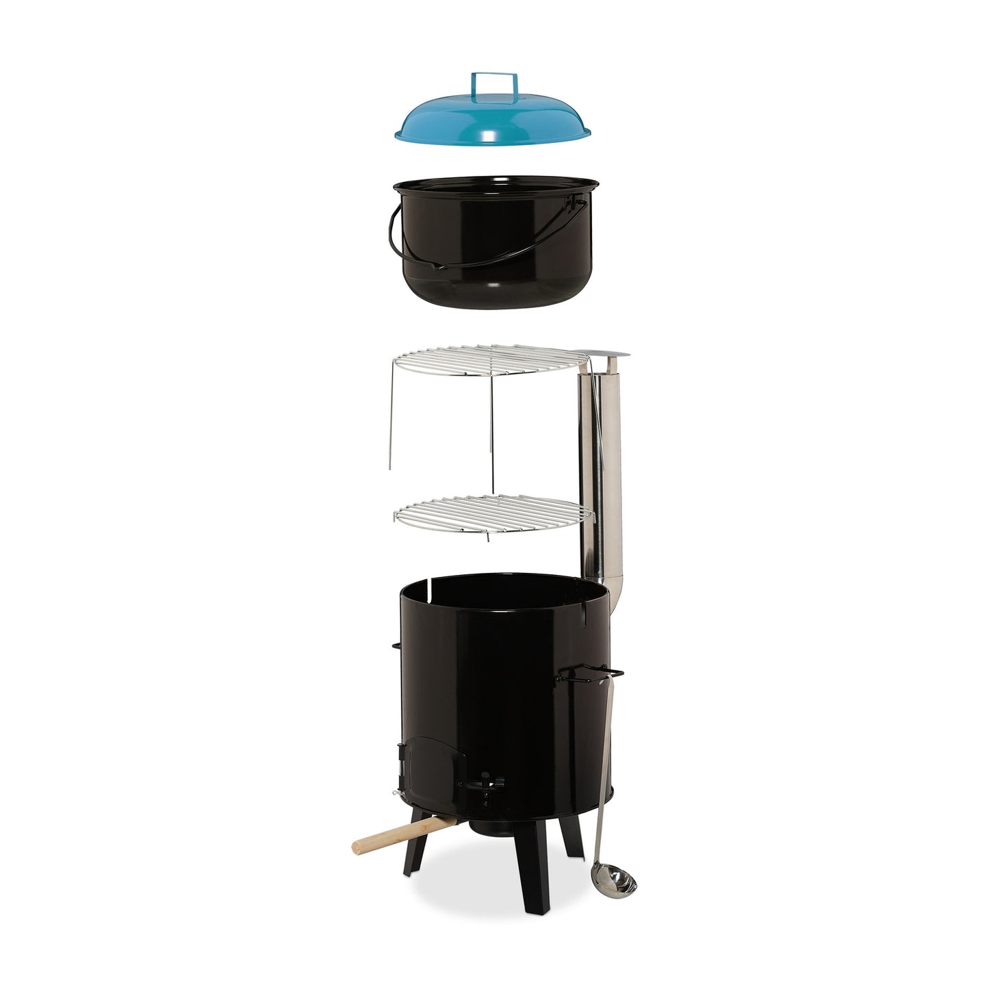 Goulash cannon with grill grate