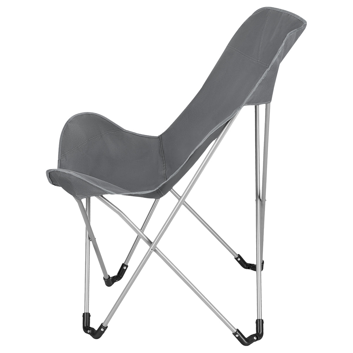 Gray Folding Camping Chair, Lightweight, Portable