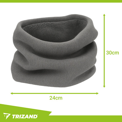 Gray Men's Scarf, Universal Size, Warm Plush Knit