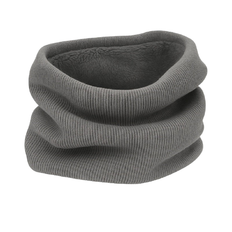 Gray Men's Scarf, Universal Size, Warm Plush Knit