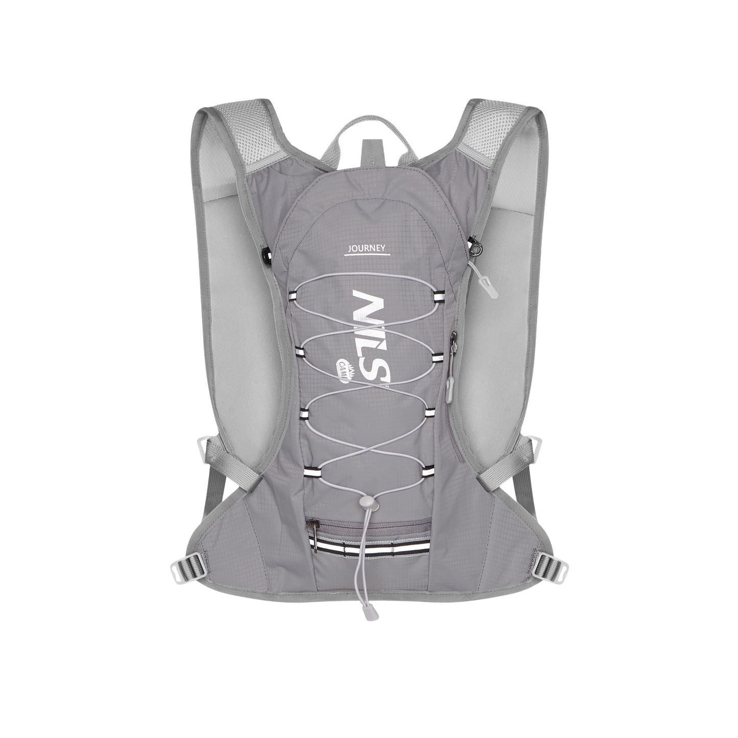 Gray Running Backpack, Lightweight, Adjustable Straps