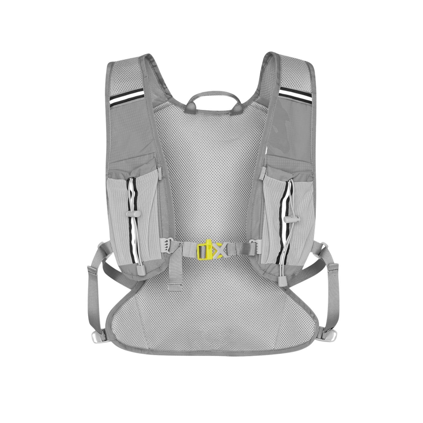 Gray Running Backpack, Lightweight, Adjustable Straps