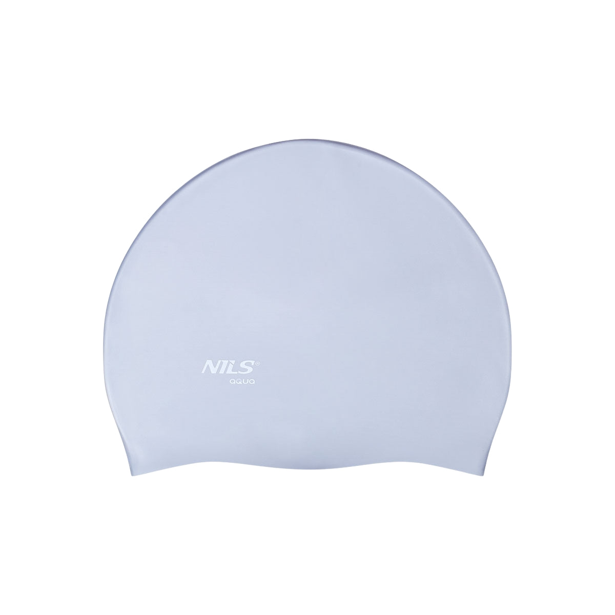 Gray Silicone Swimming Cap, Solid Color